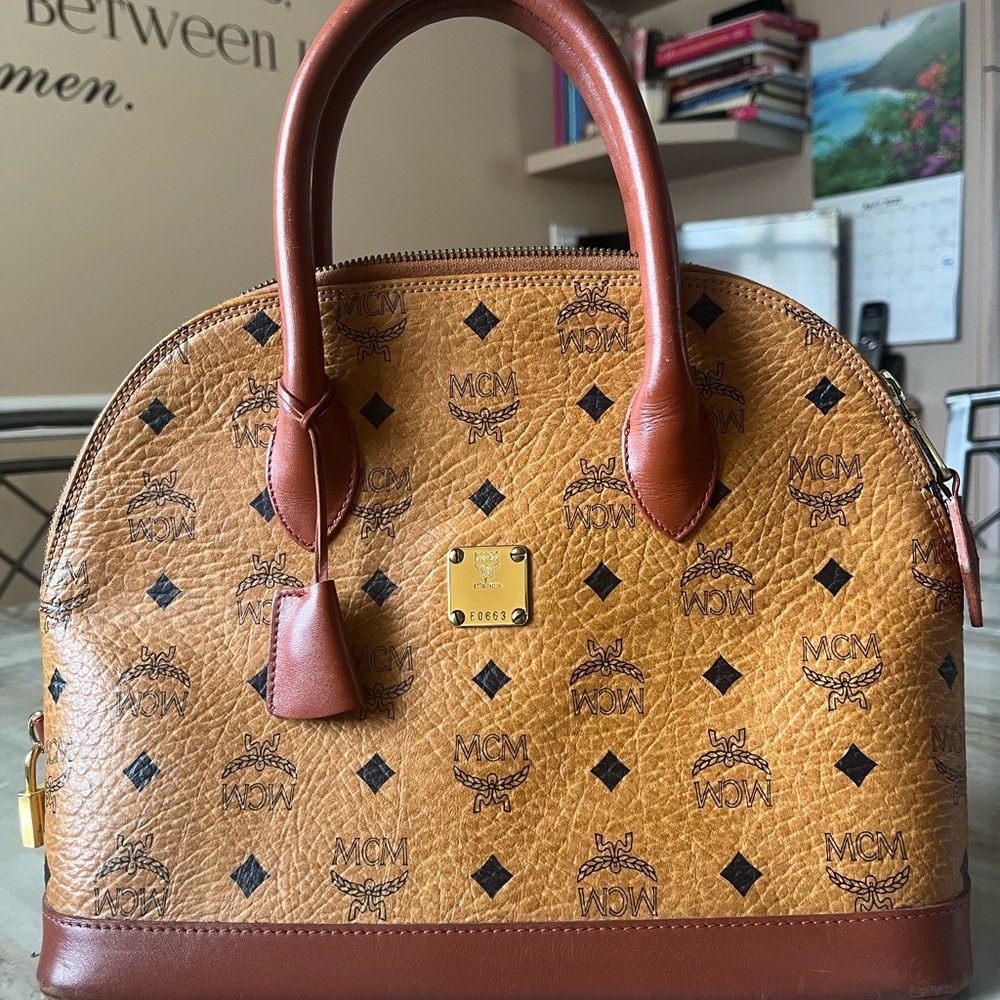 MCM Brown Leather Handbag